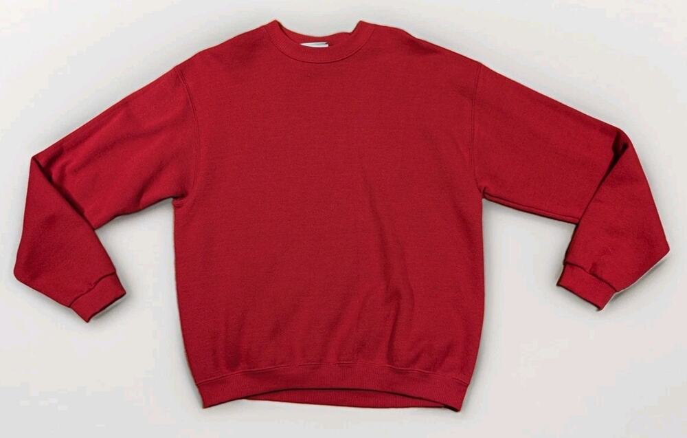 Vintage Lee Heavyweight Sweatshirt M Magenta USA Made Crewneck 90s Blank